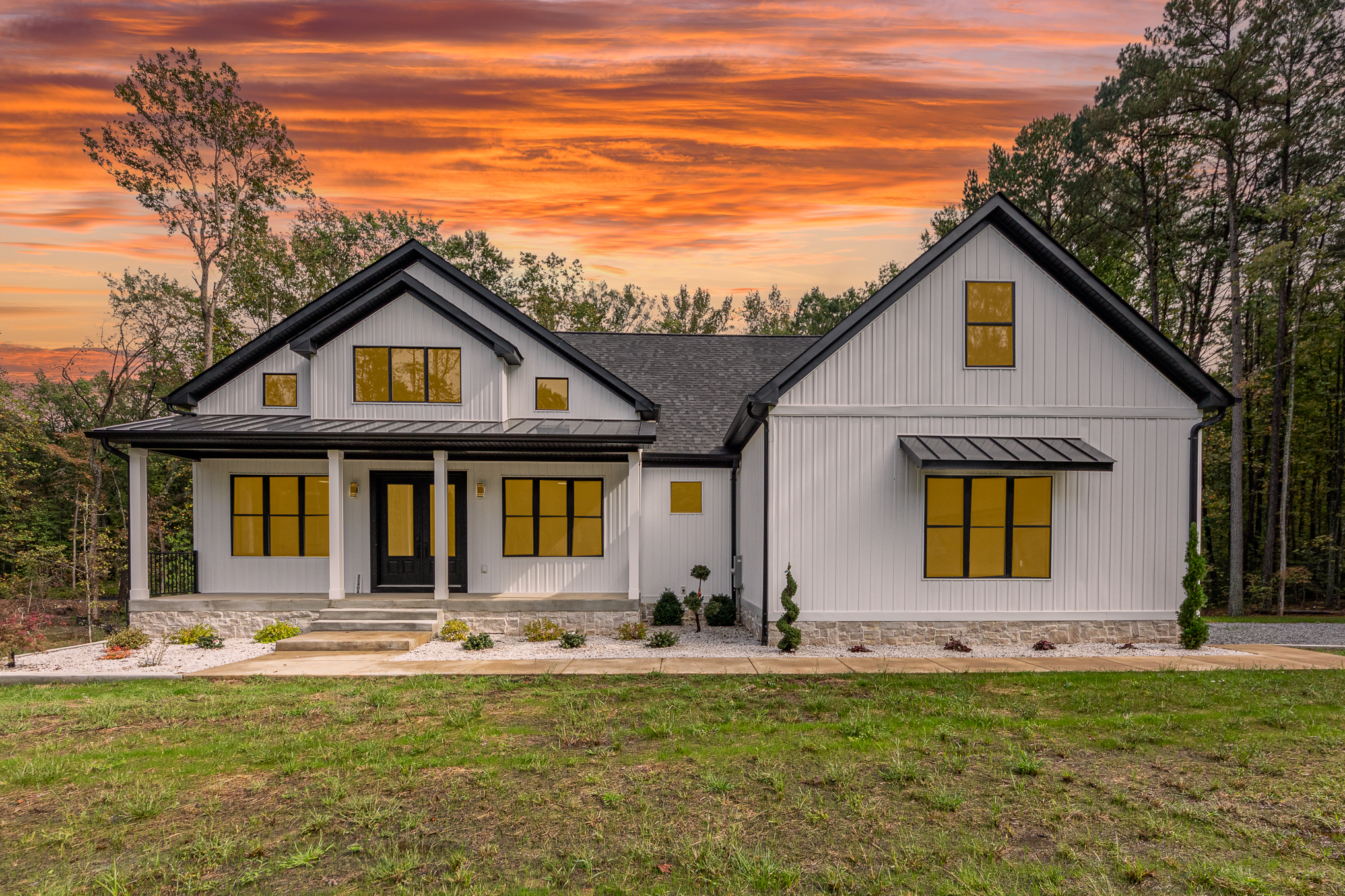 Custom new construction modern farmhouse